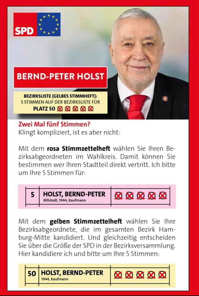Bernd P. Holst Hamburg - So wählen Sie mich